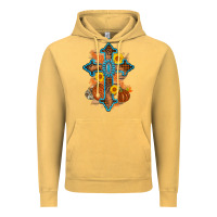Vintage Mustard thanksgiving cross pumpkin sunflower Vintage Hoodie - AdoDesignShop