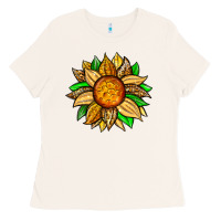 Bone pineapple sunflower Ladies Tee - Zillion Design Studio
