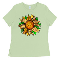 Matcha pineapple sunflower Ladies Tee - Zillion Design Studio