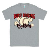 Heather Grey busy raising ballers Classic Tee - MaliasSmallBusiness