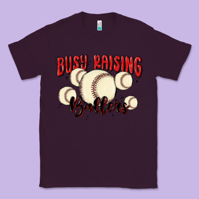 Busy Raising Ballers Classic Tee Designed By Maliassmallbusiness