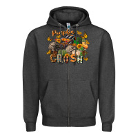 Charcoal Heather pumpkin crush truck Zipper Hoodie - LillyAllenDesigns
