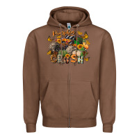 Chestnut pumpkin crush truck Zipper Hoodie - LillyAllenDesigns