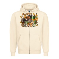 Sandshell pumpkin crush truck Zipper Hoodie - LillyAllenDesigns