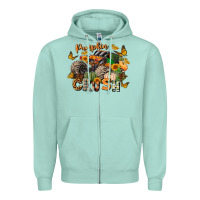 Seafoam pumpkin crush truck Zipper Hoodie - LillyAllenDesigns