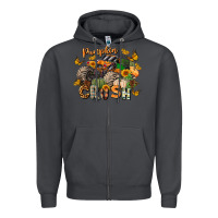 Smoke pumpkin crush truck Zipper Hoodie - LillyAllenDesigns