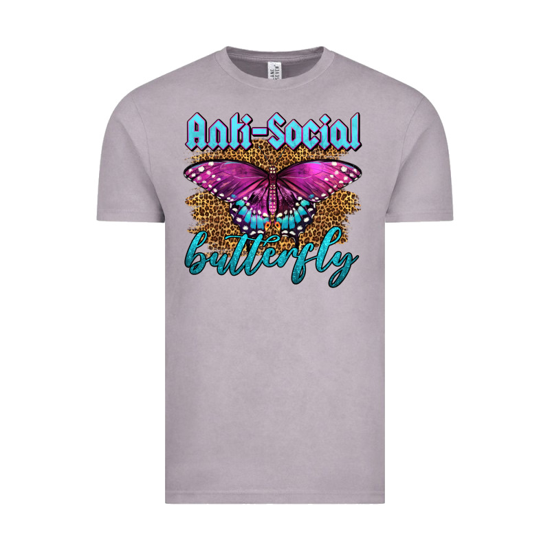 Western Anti-social Butterfly Vintage Tee by LillyAllenDesigns | Teevron