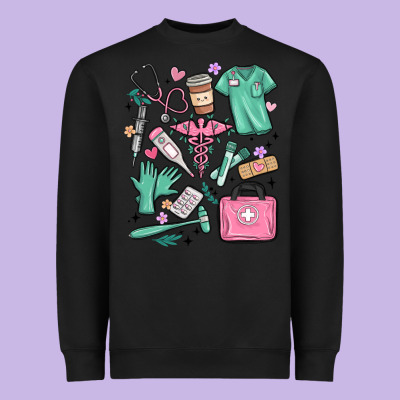 Can't Talk Right Now Doing Medical Assistant Stuff Heavyweight Sweatshirt Designed By Maliassmallbusiness