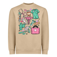 Mushroom can't talk right now doing medical assistant stuff Heavyweight Sweatshirt - MaliasSmallBusiness