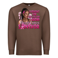 Chestnut i fought for my life and i won afro woman Premium Sweatshirt - NancyCooperArtShop