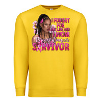 Lemon i fought for my life and i won afro woman Premium Sweatshirt - NancyCooperArtShop