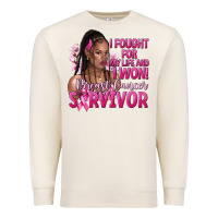 Sandshell i fought for my life and i won afro woman Premium Sweatshirt - NancyCooperArtShop