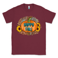 Burgundy happy fall Classic Tee - AdoDesignShop