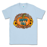 Dusty Blue happy fall Classic Tee - AdoDesignShop