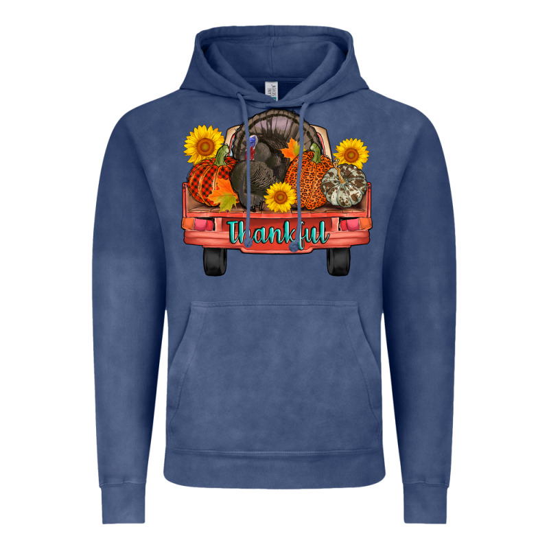 Thankful Turkey Truck Vintage Hoodie by AdoDesignShop | Teevron