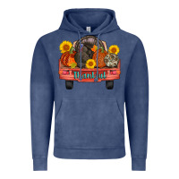 Vintage Denim thankful turkey truck Vintage Hoodie - AdoDesignShop