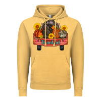 Vintage Mustard thankful turkey truck Vintage Hoodie - AdoDesignShop