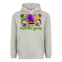 Moon Dust Mardi Gras with jester Heavyweight Hoodie - NancyCooperArtShop
