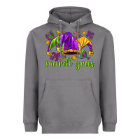 Storm Mardi Gras with jester Heavyweight Hoodie - NancyCooperArtShop