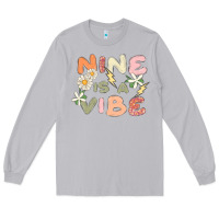 Moon Dust nine is a vibe Long Sleeve Tee - MaliasSmallBusiness