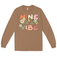 Toasted Coconut nine is a vibe Long Sleeve Tee - MaliasSmallBusiness