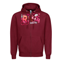 Burgundy rna breast cancer registered nurse assistant Zipper Hoodie - LillyAllenDesigns