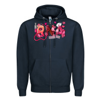 Navy rna breast cancer registered nurse assistant Zipper Hoodie - LillyAllenDesigns