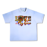 Grape Ice Love My Hero Firefighter Urban Heavy Tee - LillyAllenDesigns