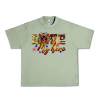 Oil Green Love My Hero Firefighter Urban Heavy Tee - LillyAllenDesigns
