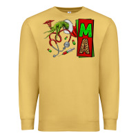 Antique Gold Christmas Character Nurse Premium Sweatshirt - NancyCooperArtShop