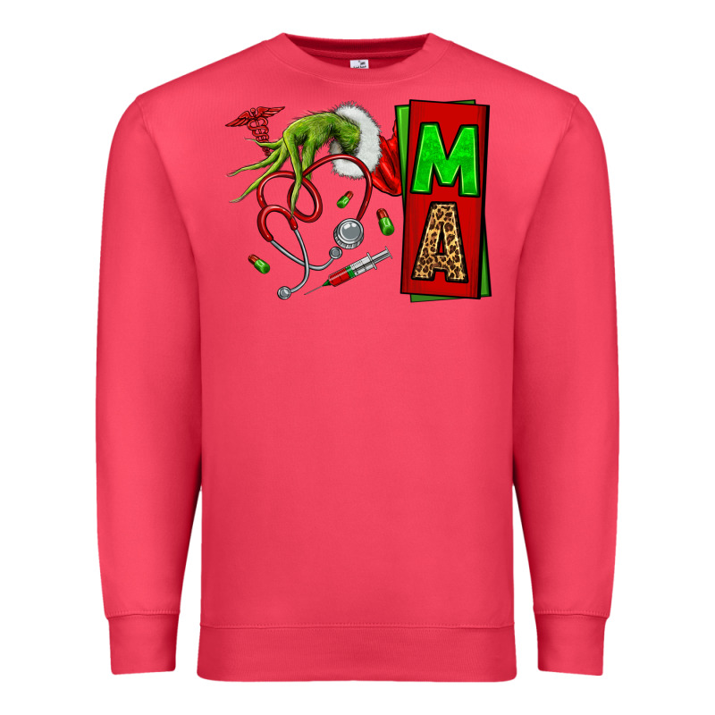Christmas Character Nurse Premium Sweatshirt by NancyCooperArtShop | Teevron