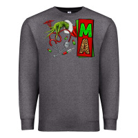 Charcoal Heather Christmas Character Nurse Premium Sweatshirt - NancyCooperArtShop