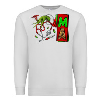 Dove Grey Christmas Character Nurse Premium Sweatshirt - NancyCooperArtShop