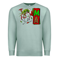 Seafoam Christmas Character Nurse Premium Sweatshirt - NancyCooperArtShop