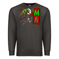 Smoke Christmas Character Nurse Premium Sweatshirt - NancyCooperArtShop