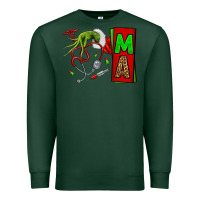 Sports Green Christmas Character Nurse Premium Sweatshirt - NancyCooperArtShop