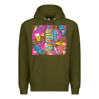 Army Green scrub life tumbler tbs Premium Hoodie - TumblerDesignByShophia