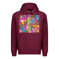 Burgundy scrub life tumbler tbs Premium Hoodie - TumblerDesignByShophia
