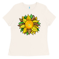 Bone lemon sunflower Ladies Tee - Zillion Design Studio