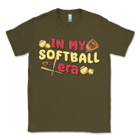 Army Green in my softball era Classic Tee - MaliasSmallBusiness
