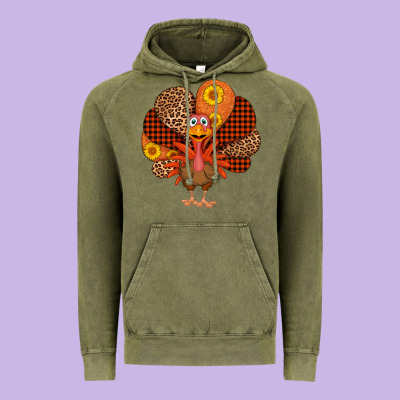 Thanksgiving Turkey Vintage Hoodie Designed By Adodesignshop