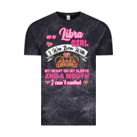 Cloud Black As A Libra Girl I Was Born With My Heart On My Sleeve And A Mouth Vintage Tee - Jasminsmagicworld
