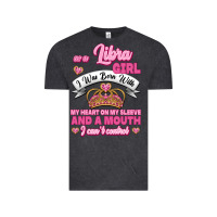Vintage Black As A Libra Girl I Was Born With My Heart On My Sleeve And A Mouth Vintage Tee - Jasminsmagicworld