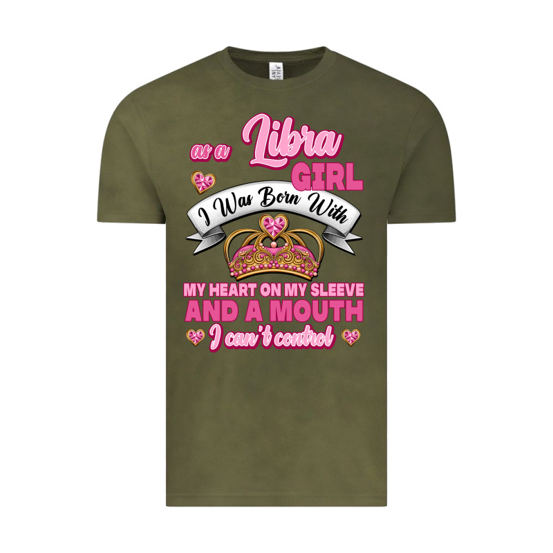 As A Libra Girl I Was Born With My Heart On My Sleeve And A Mouth Vintage Tee by Jasminsmagicworld | Teevron