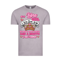 Vintage Zinc As A Libra Girl I Was Born With My Heart On My Sleeve And A Mouth Vintage Tee - Jasminsmagicworld