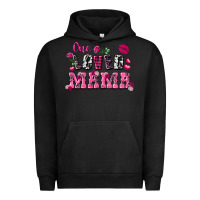Pigment Black One loved mama Valentine's Day Urban Hoodie - FaDigitalArtStudio