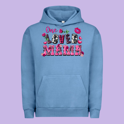 One Loved Mama Valentine's Day Urban Hoodie Designed By Fadigitalartstudio