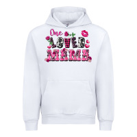 White One loved mama Valentine's Day Urban Hoodie - FaDigitalArtStudio