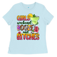 Baby Blue girls weekend booze and bitches Ladies Tee - Zillion Design Studio