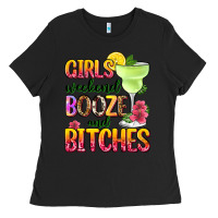 Black girls weekend booze and bitches Ladies Tee - Zillion Design Studio